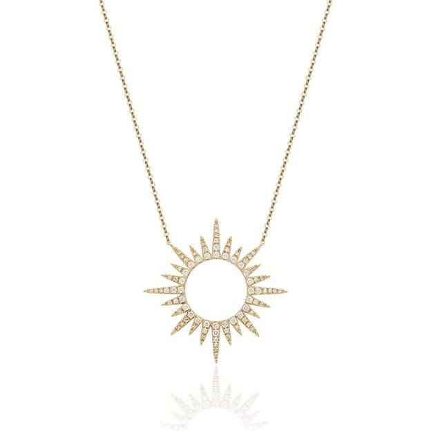 Diamond Sun Necklace