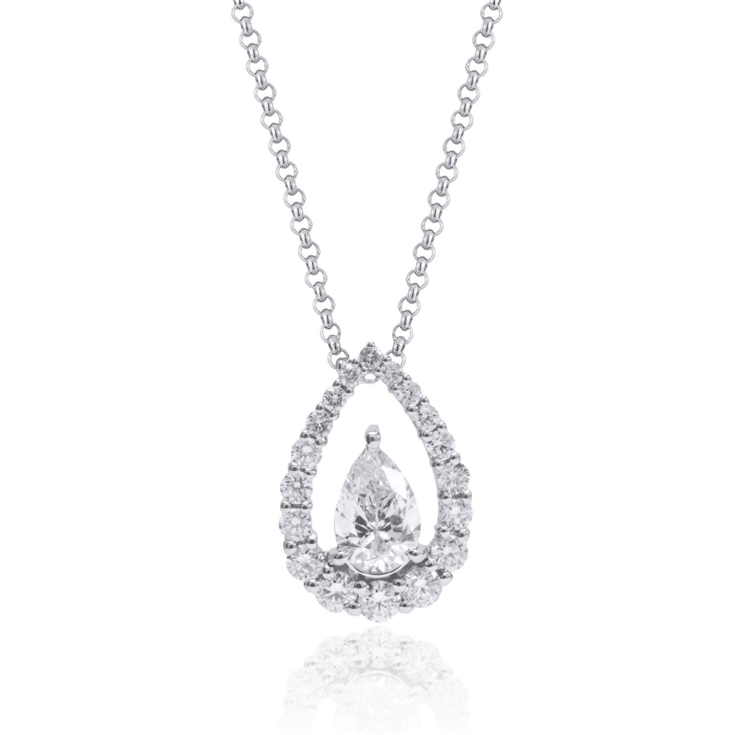 Diamond Halo Necklace