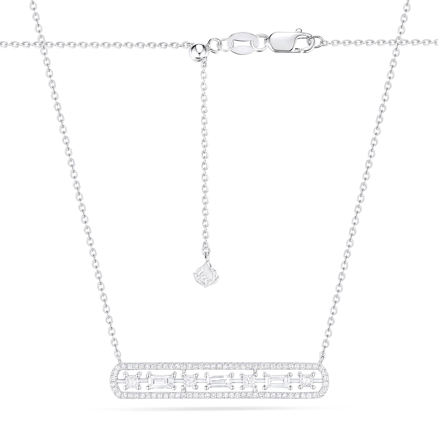 Diamond Bar Necklace