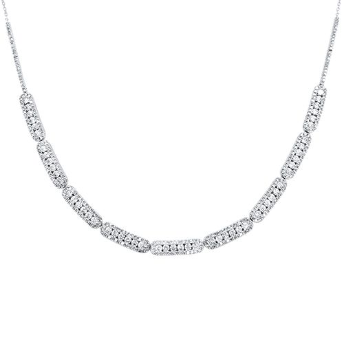 Diamond Bar Link Necklace