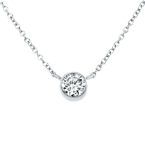 Diamond Bezel Necklace