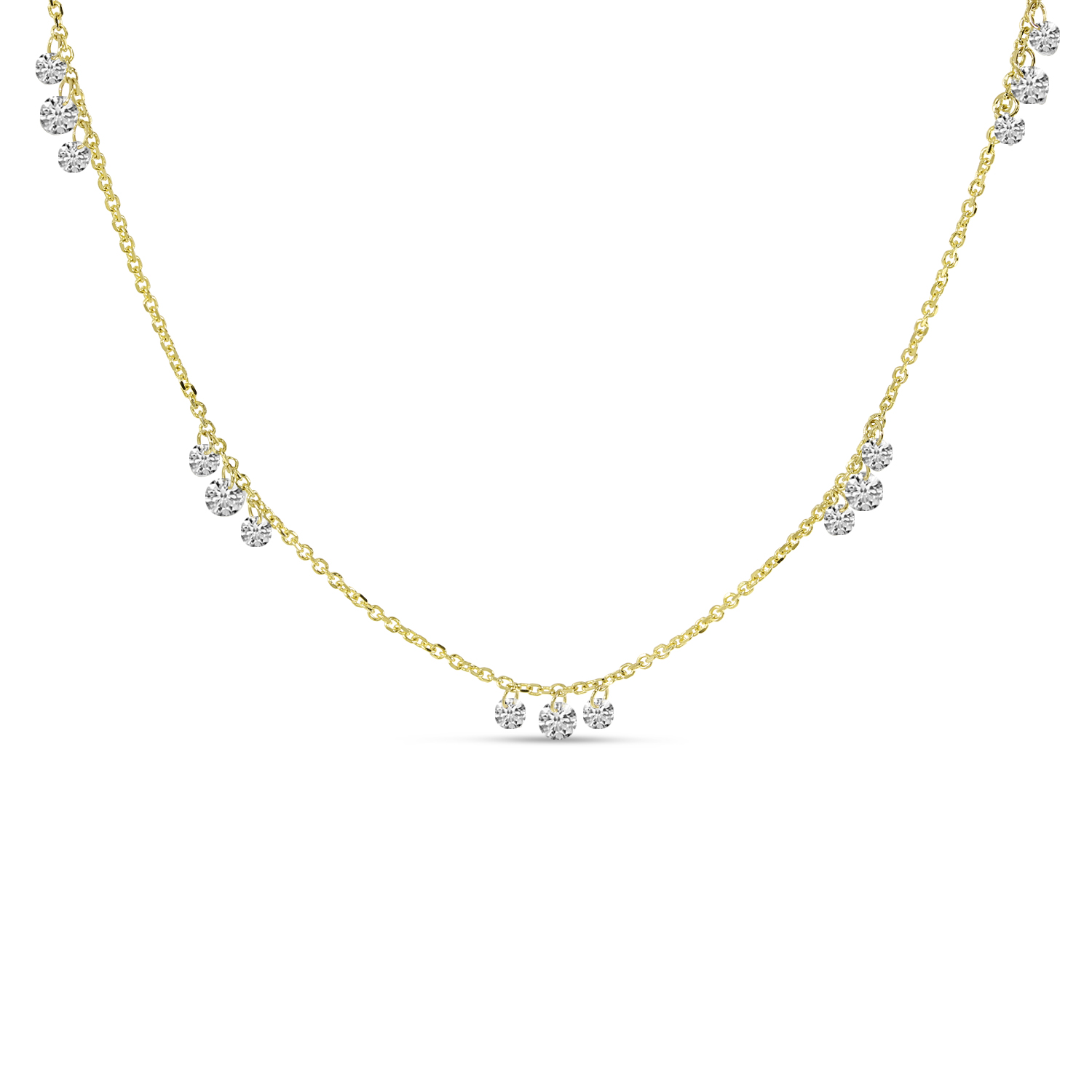 Diamond Station Necklace