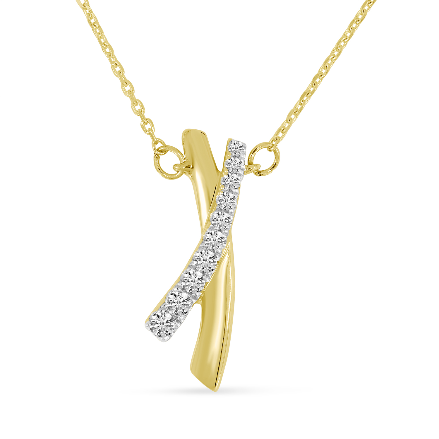 Diamond X Necklace