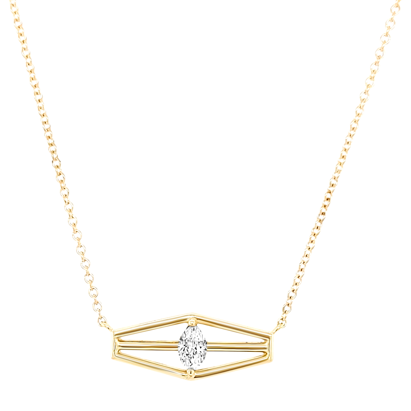 Marquise Geometric Necklace