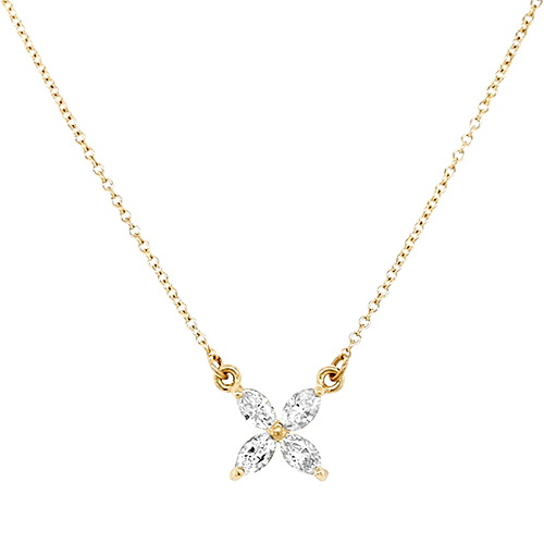 Marquise Flower Necklace
