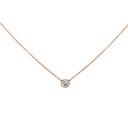 Diamond Bezel Necklace