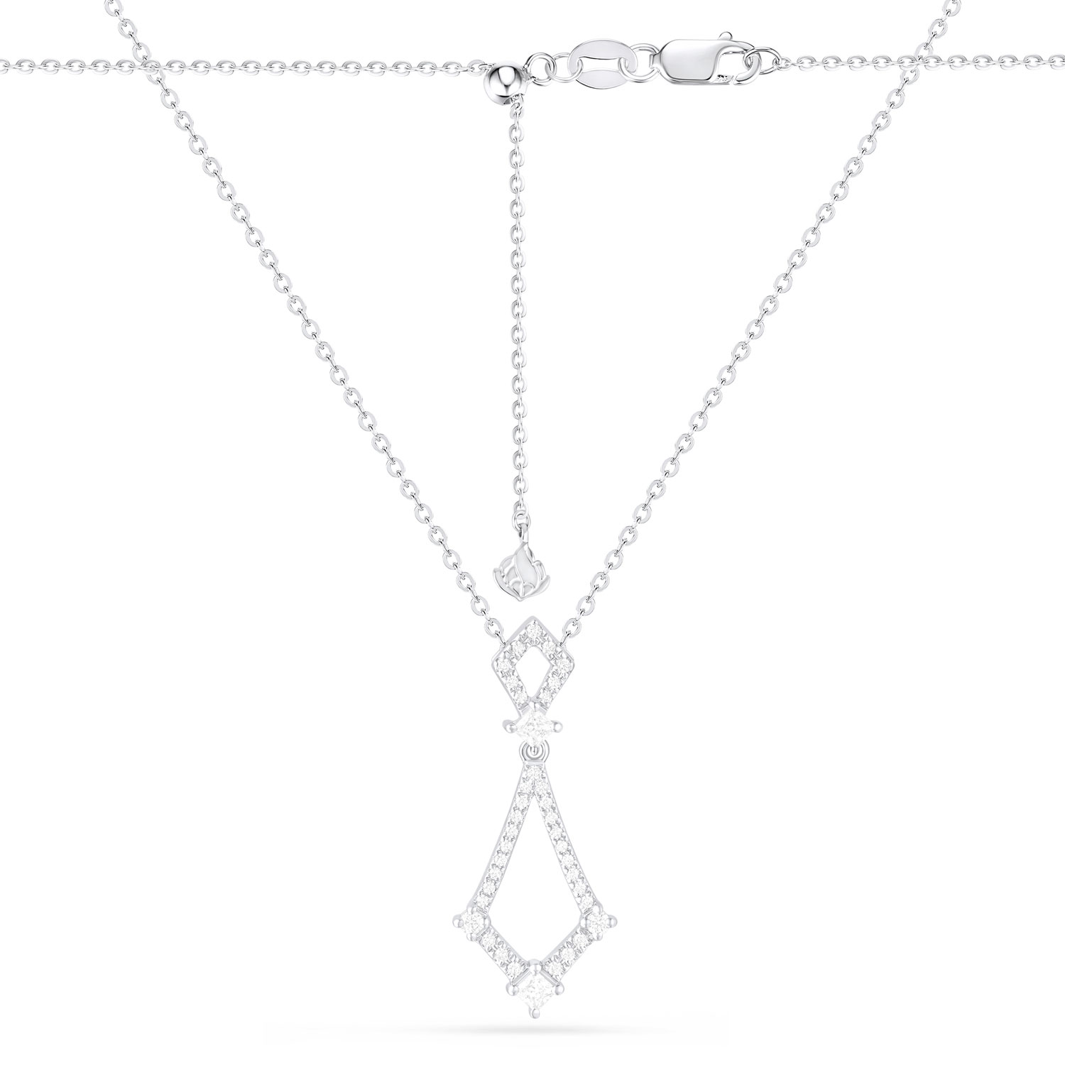 Diamond Kite Necklace