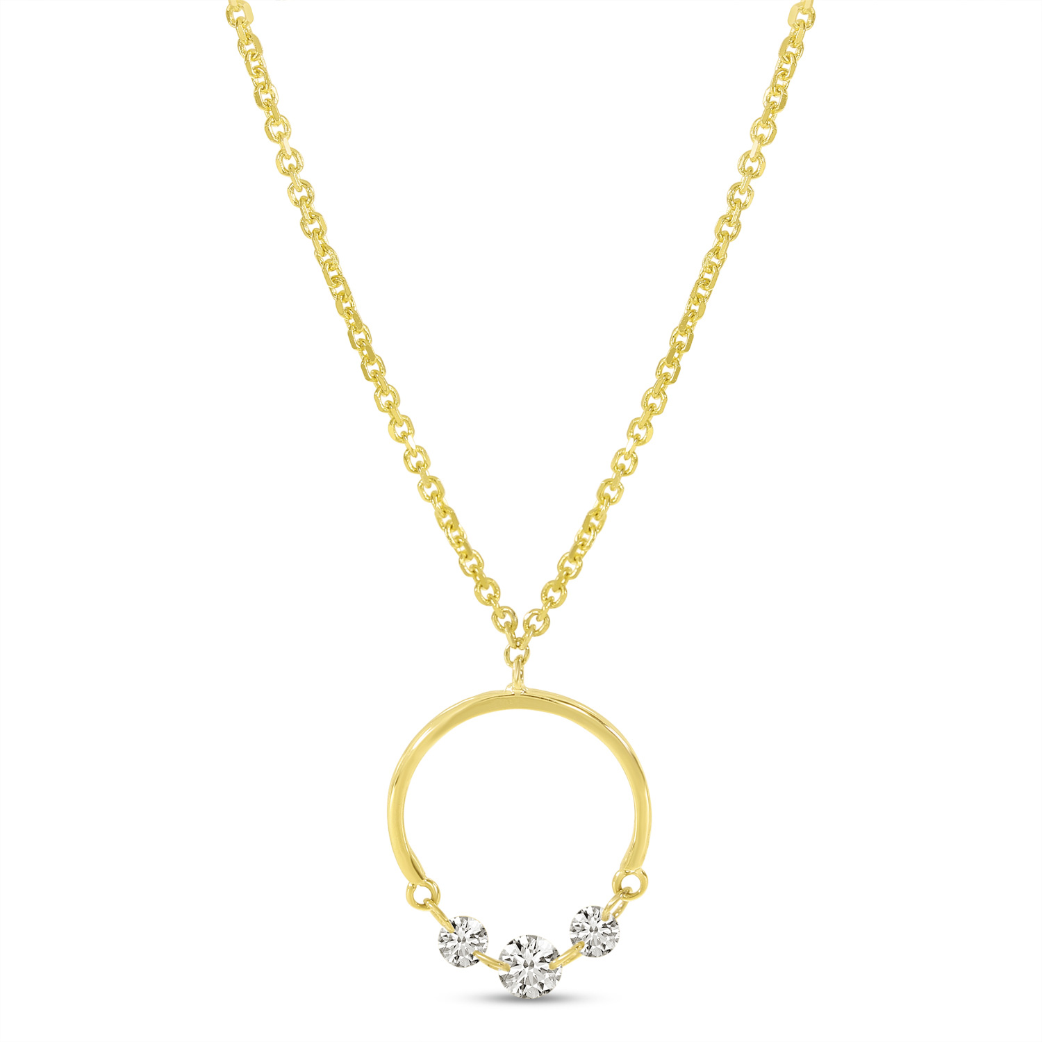 Diamond Half Circle Necklace