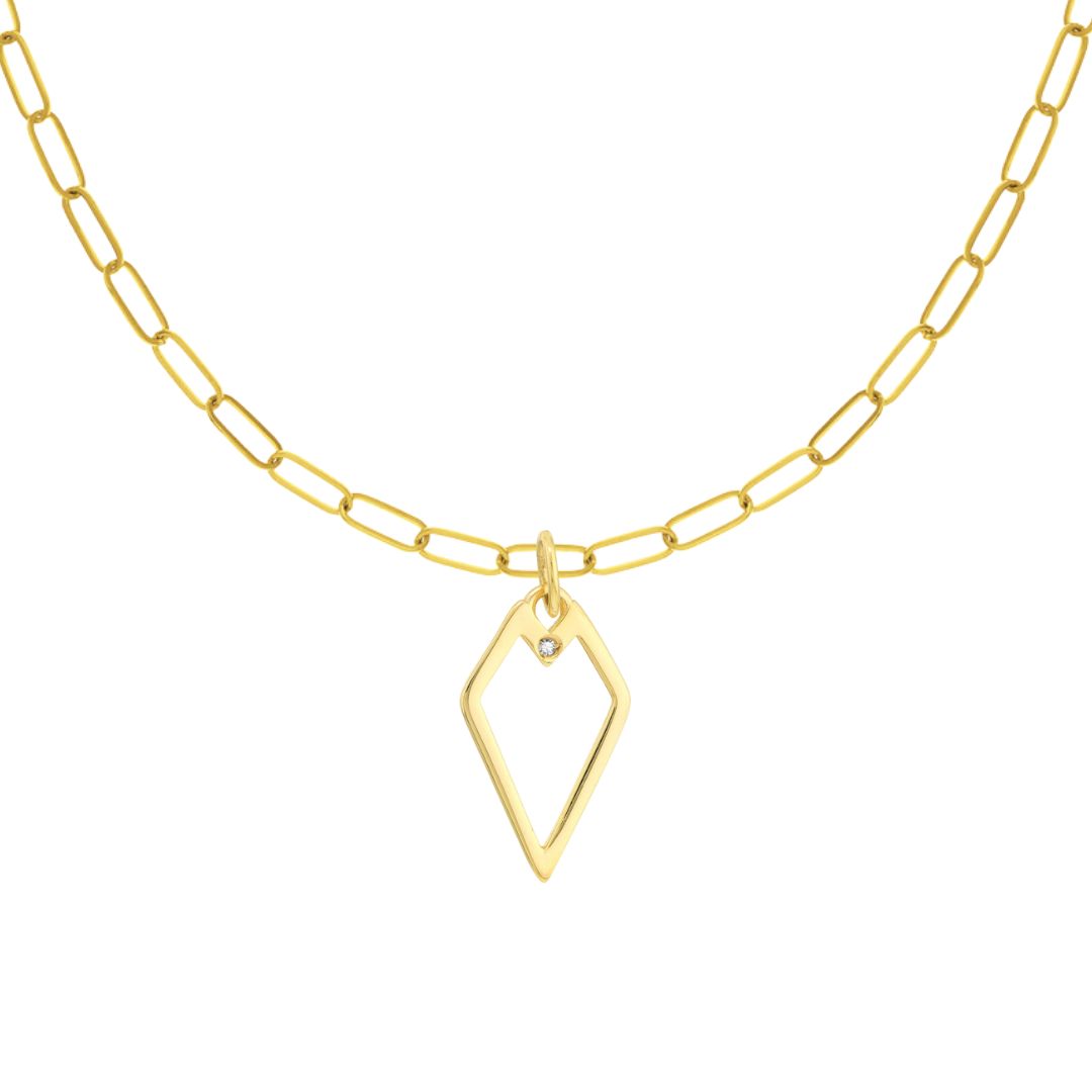 Geometric Paperclip Necklace