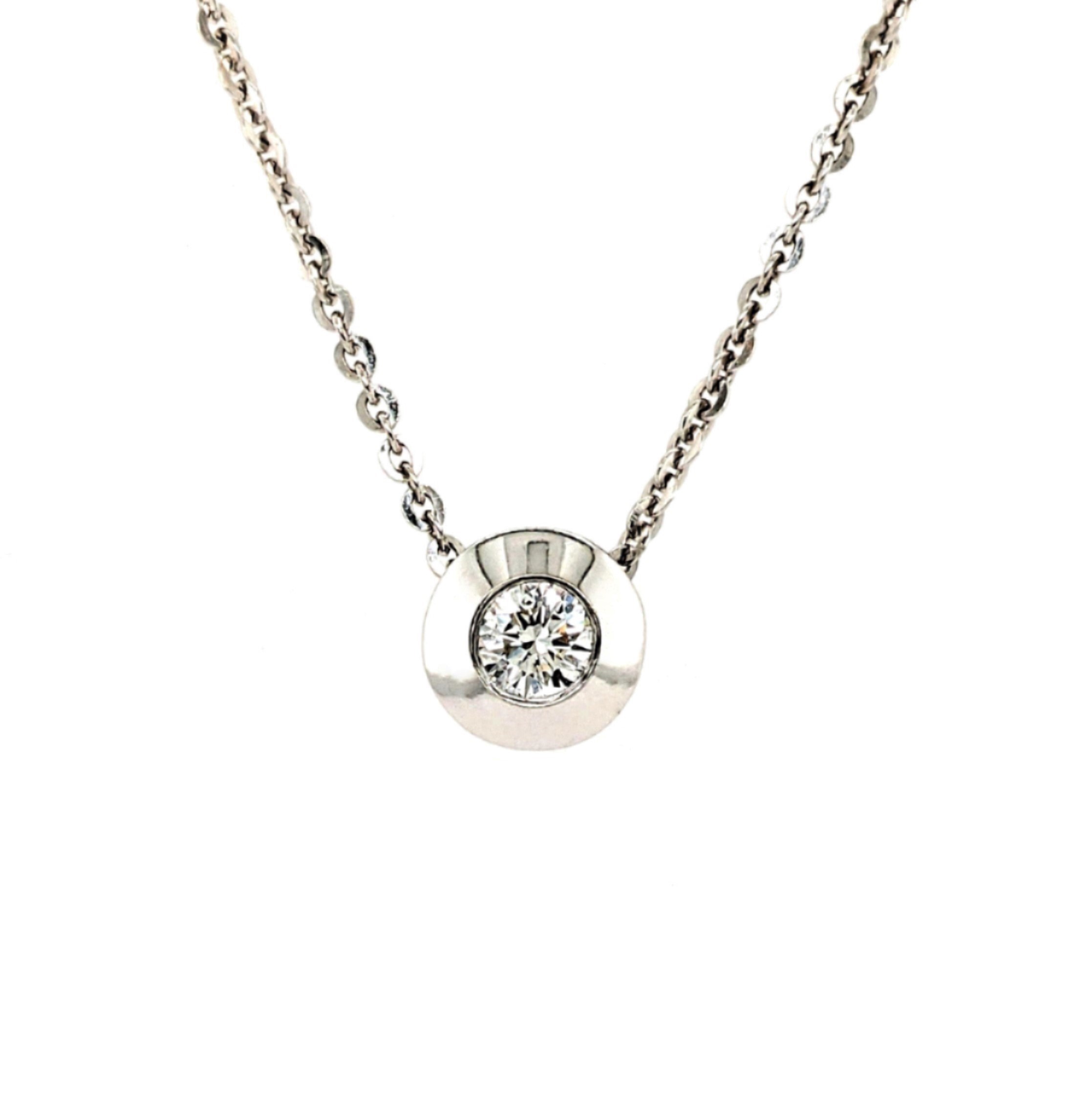 Diamond Bezel Necklace