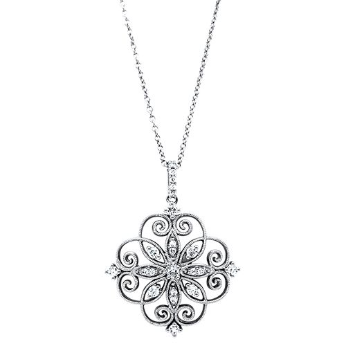 Diamond Filigree Necklace