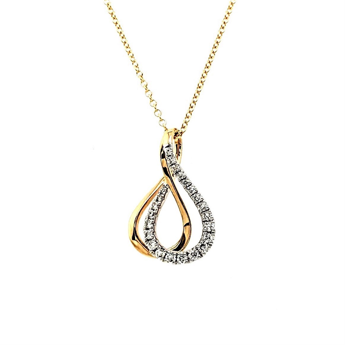 Diamond Swirl Necklace