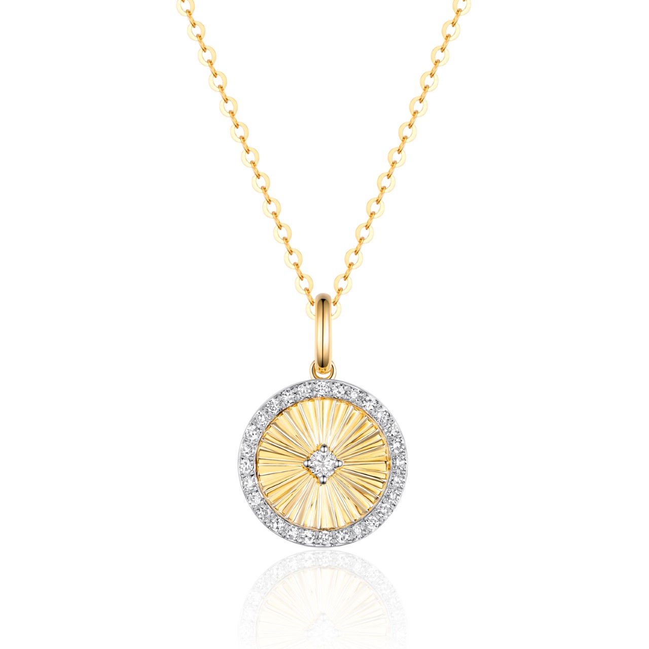 Diamond Medallion Necklace