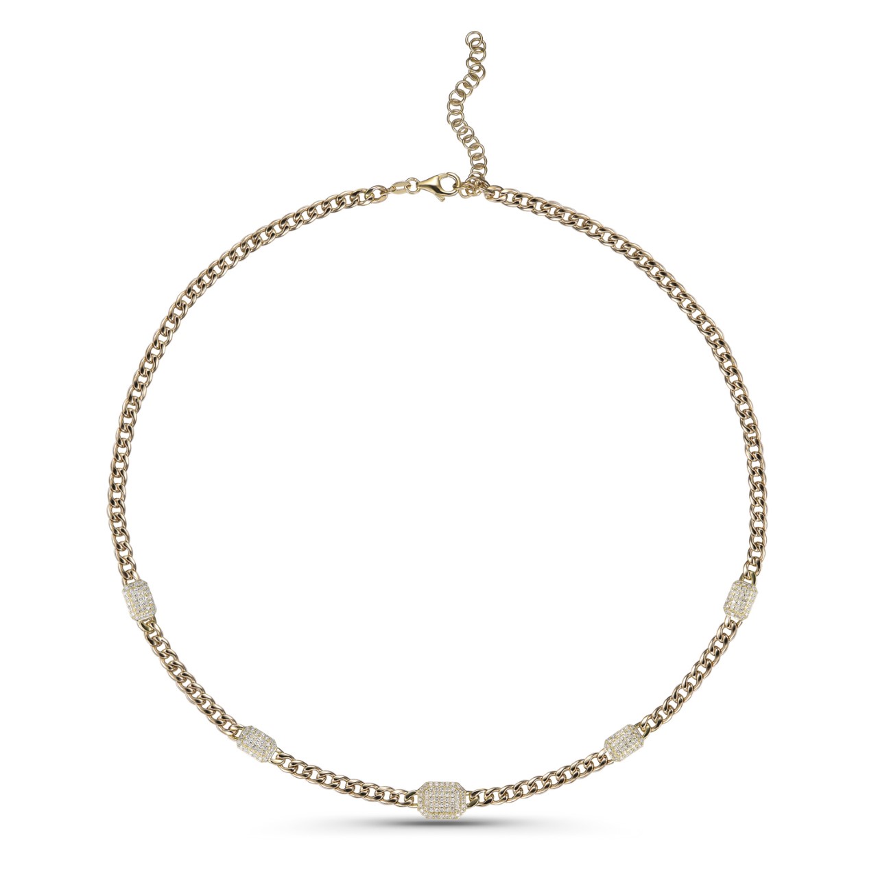 Diamond Station Necklace