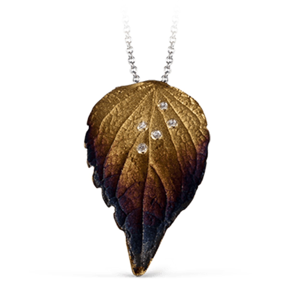 Diamond Leaf Necklace