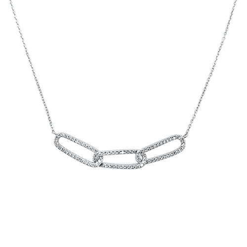 Diamond Paperclip Necklace