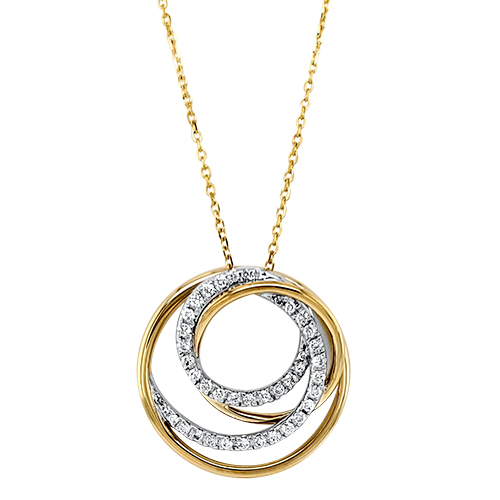 Multi-Swirl Diamond Necklace