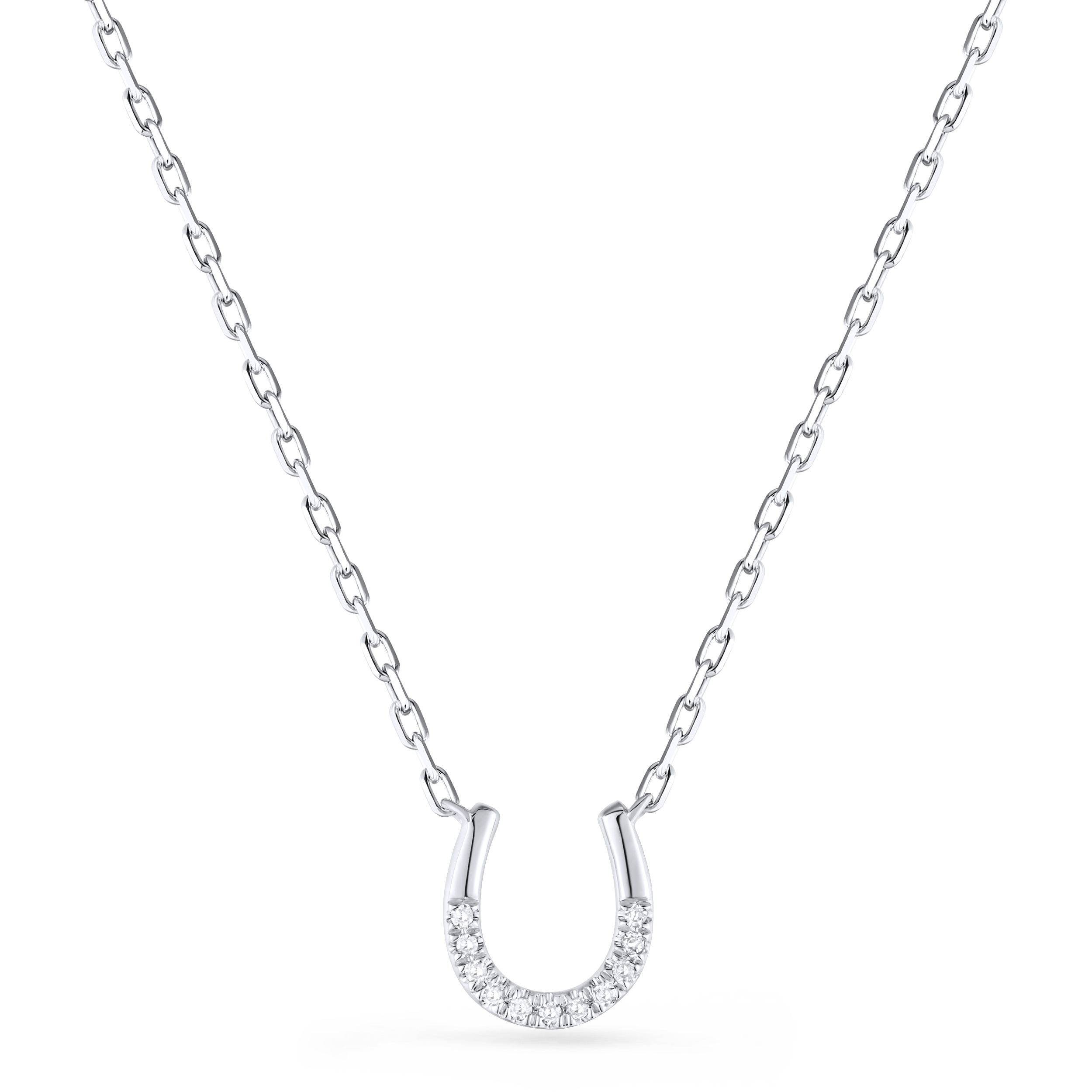 Diamond Horseshoe Necklace