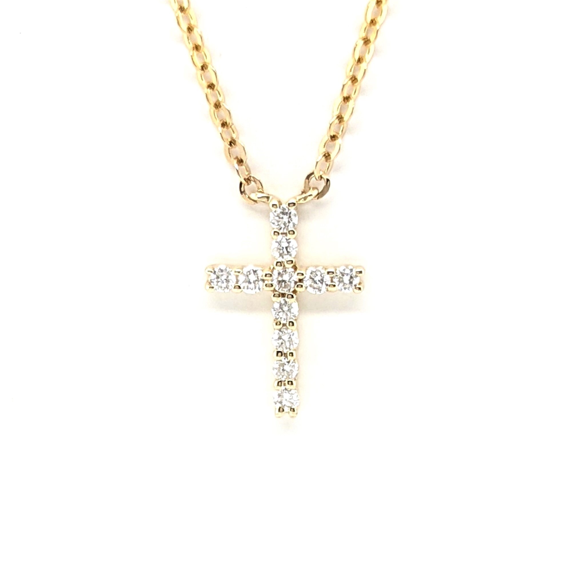 Diamond Cross .10ctw Necklace