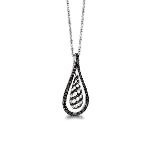 Black & White Diamond Necklace
