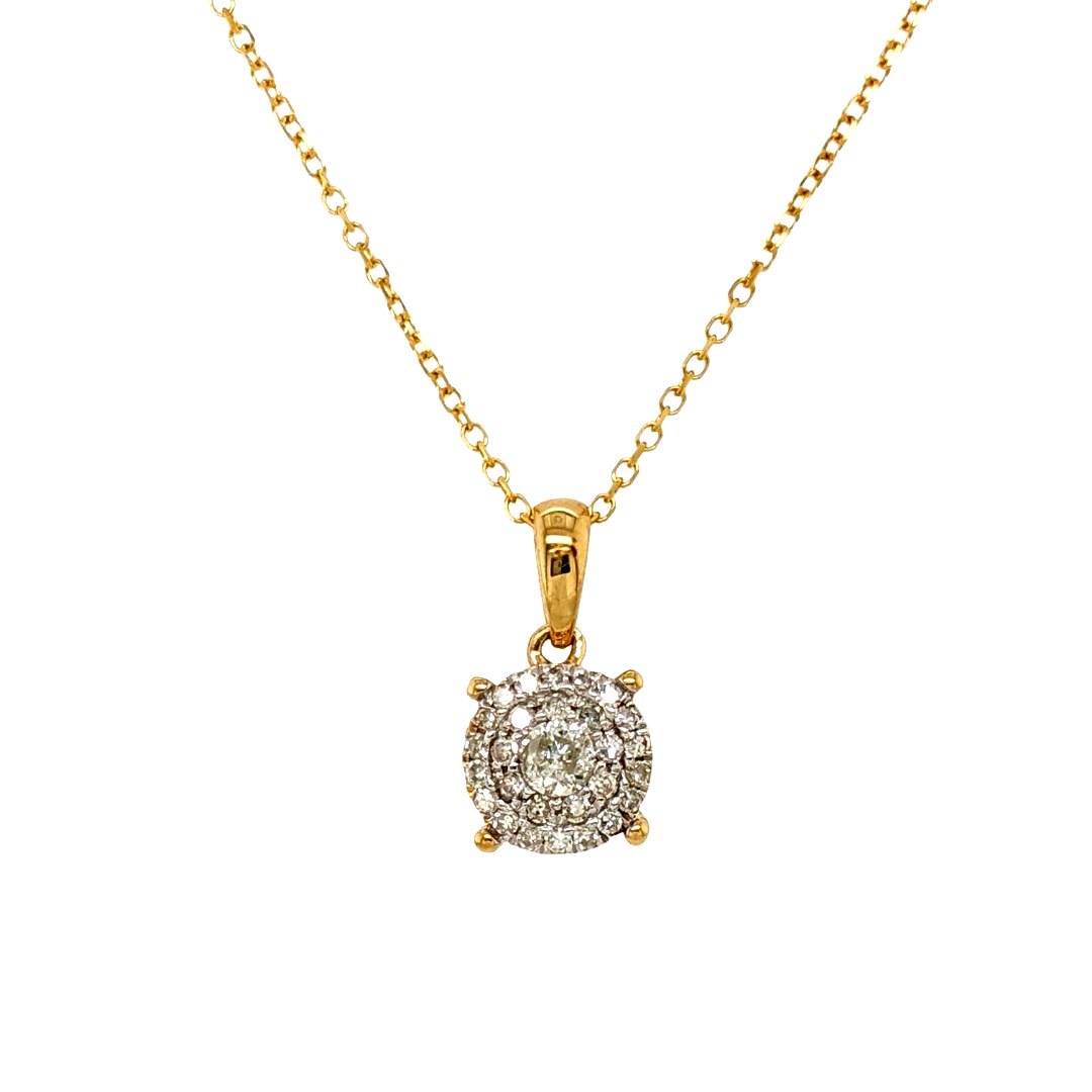 Diamond Cluster Necklace