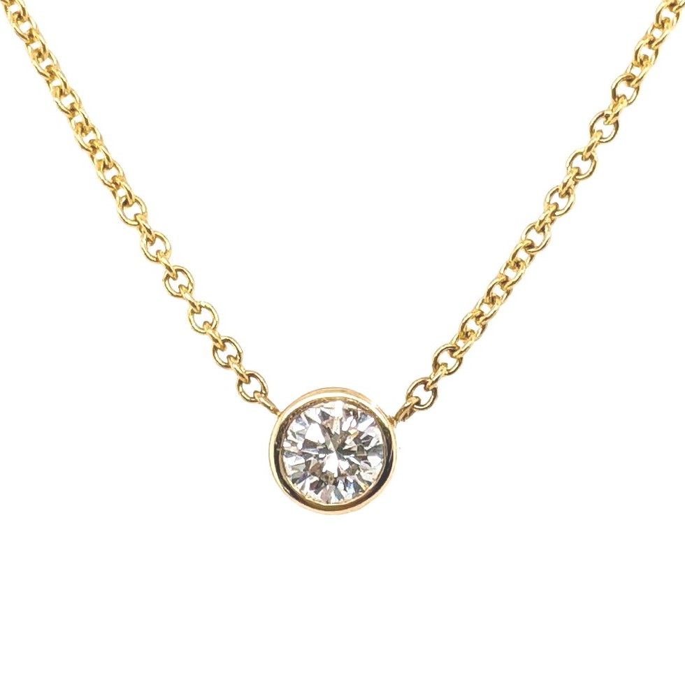 Diamond .26ct Bezel Necklace