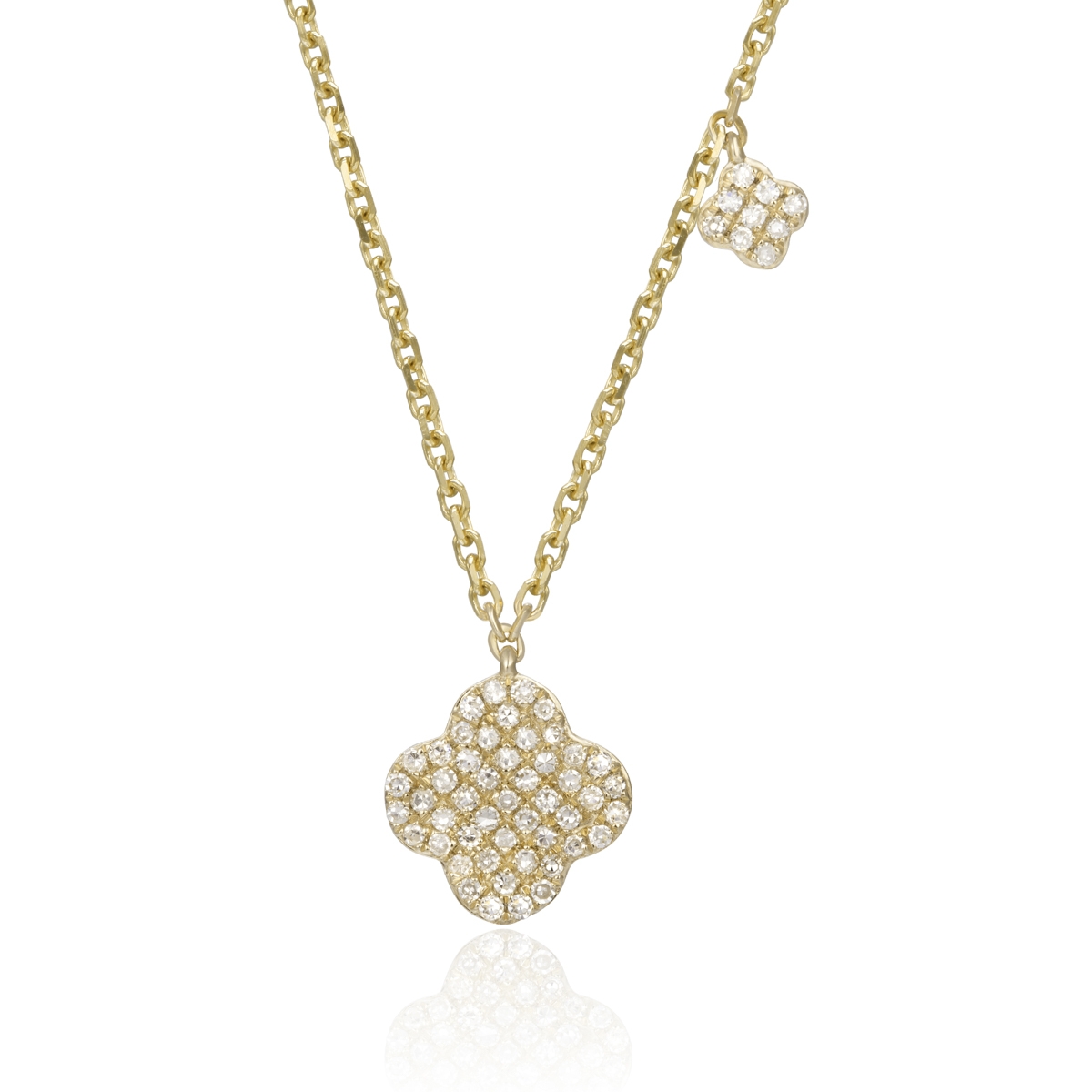 Diamond Pave Clover