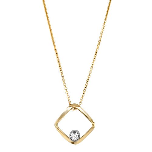 Diamond Square Necklace