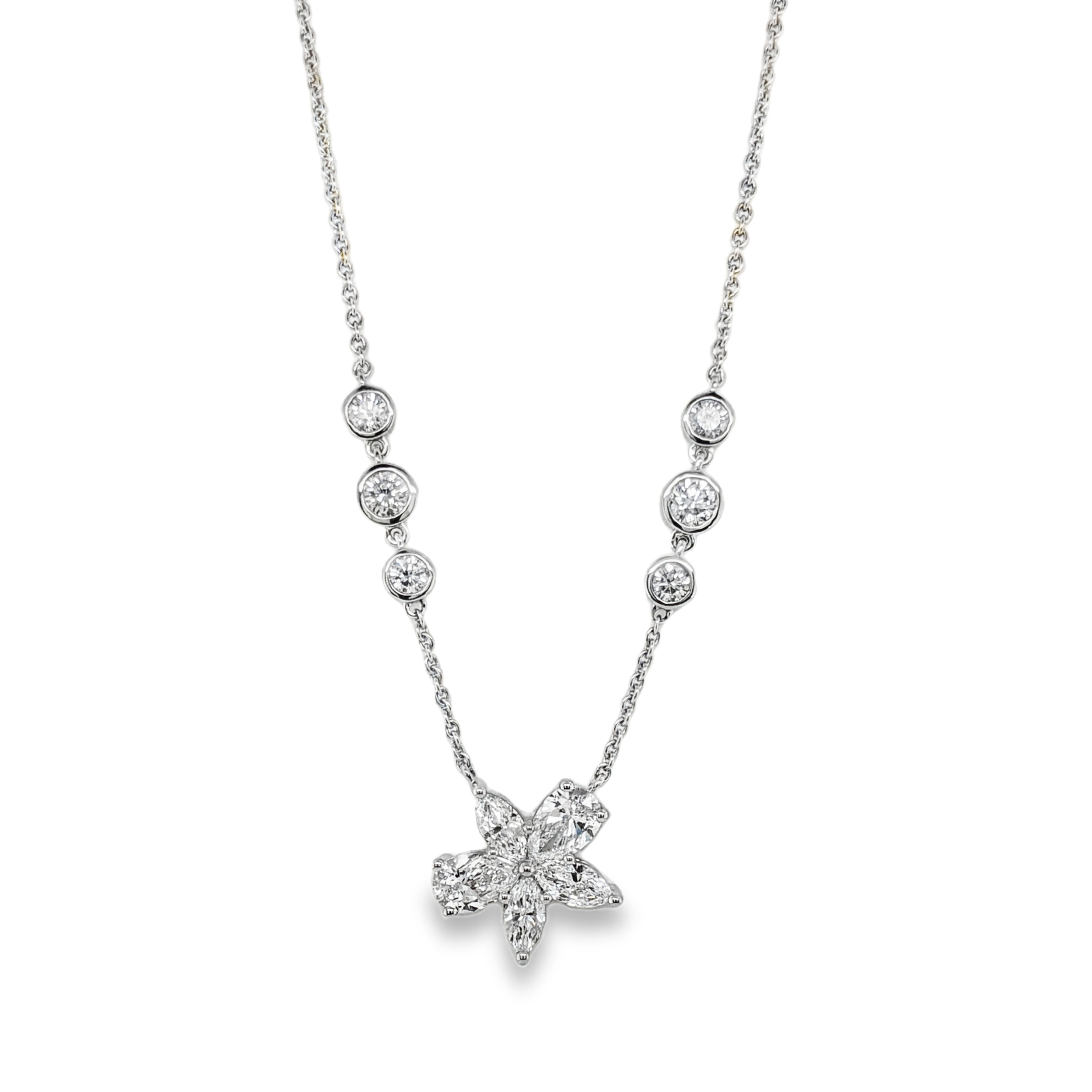 Diamond Smile Necklace - 001-165-00925