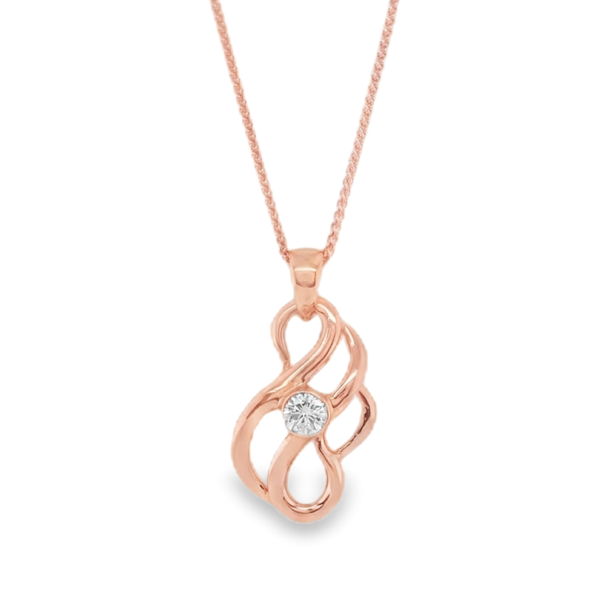 Multi-Swirl Diamond Necklace