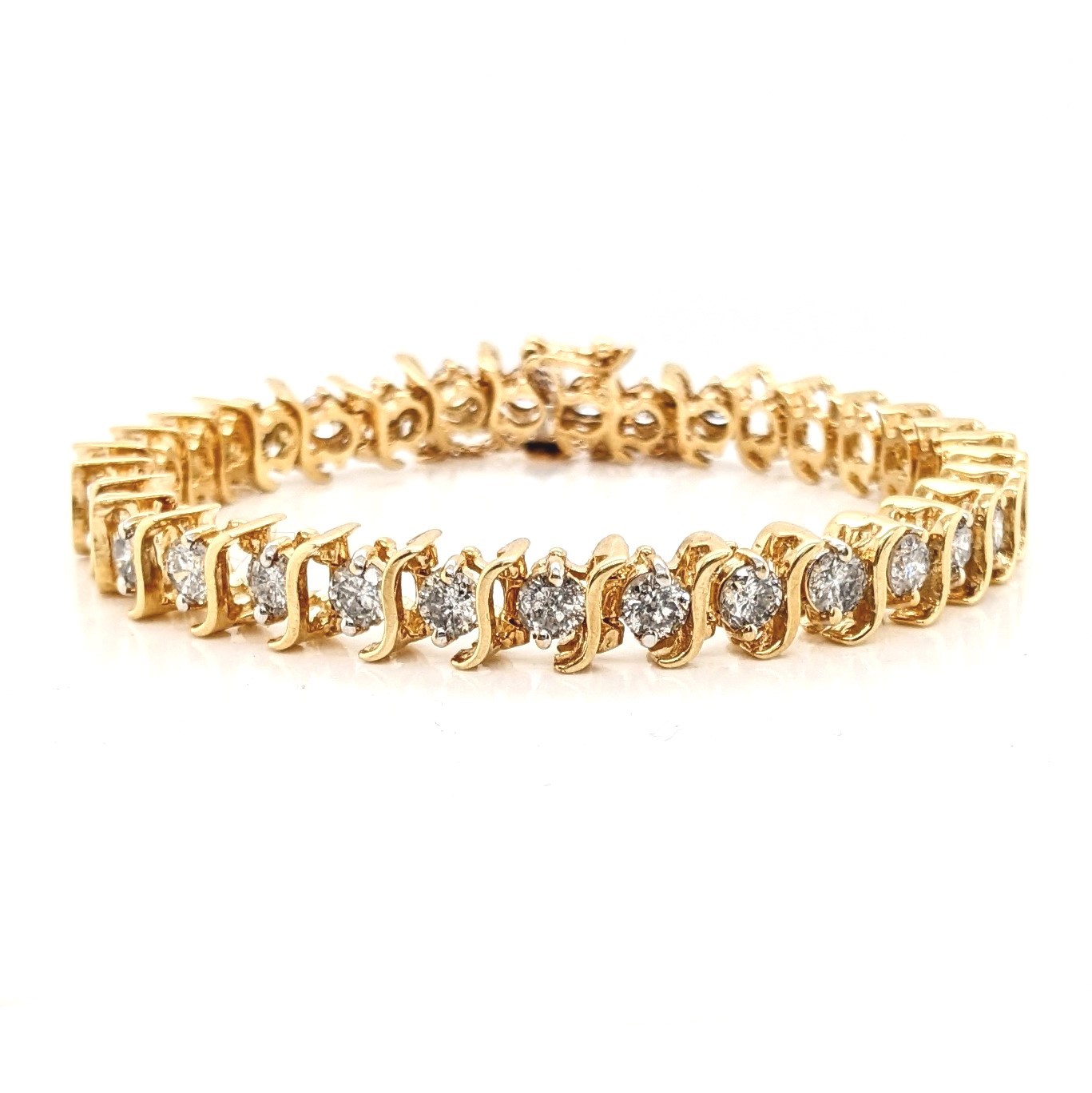 Diamond S Link Bracelet