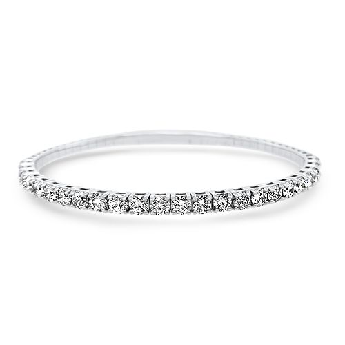 Diamond White Gold Bangle