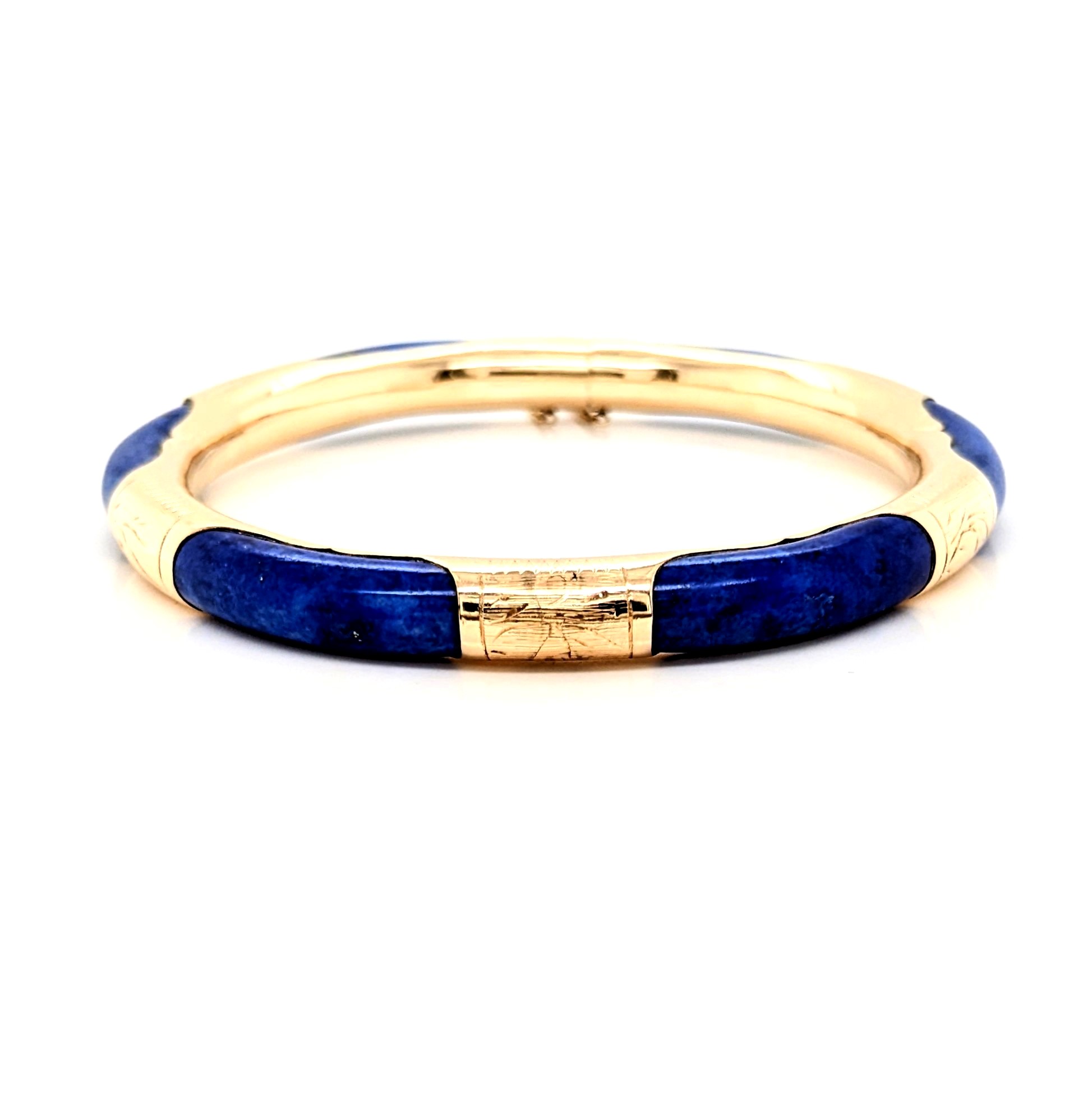 Lapis Bangle Bracelet