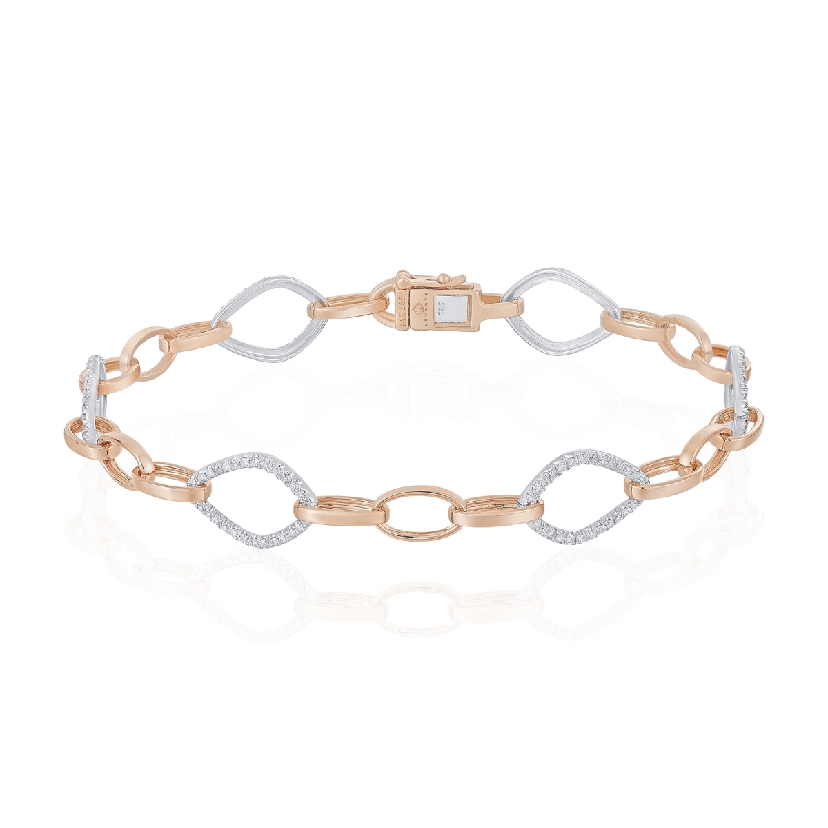 Diamond Fancy Link Bracelet