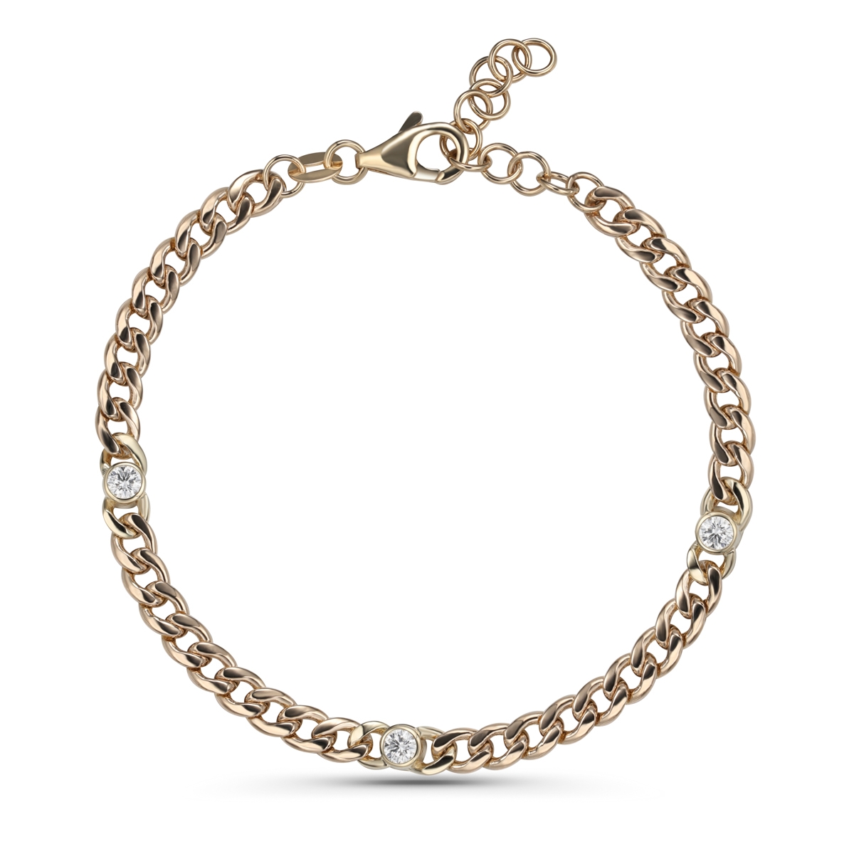 Diamond Curb Bracelet