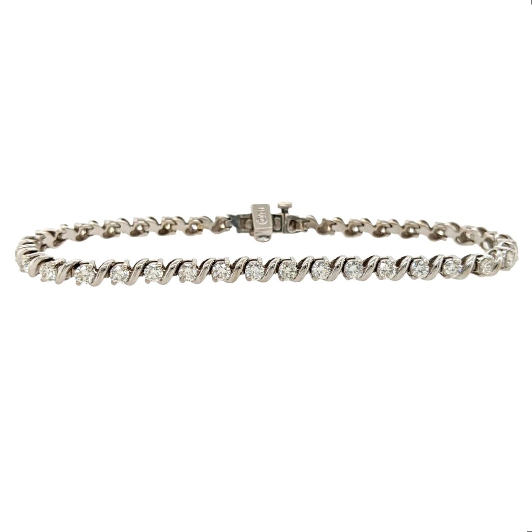 Diamond S Link Bracelet