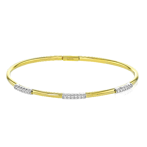 Two Tone Diamond Bangle