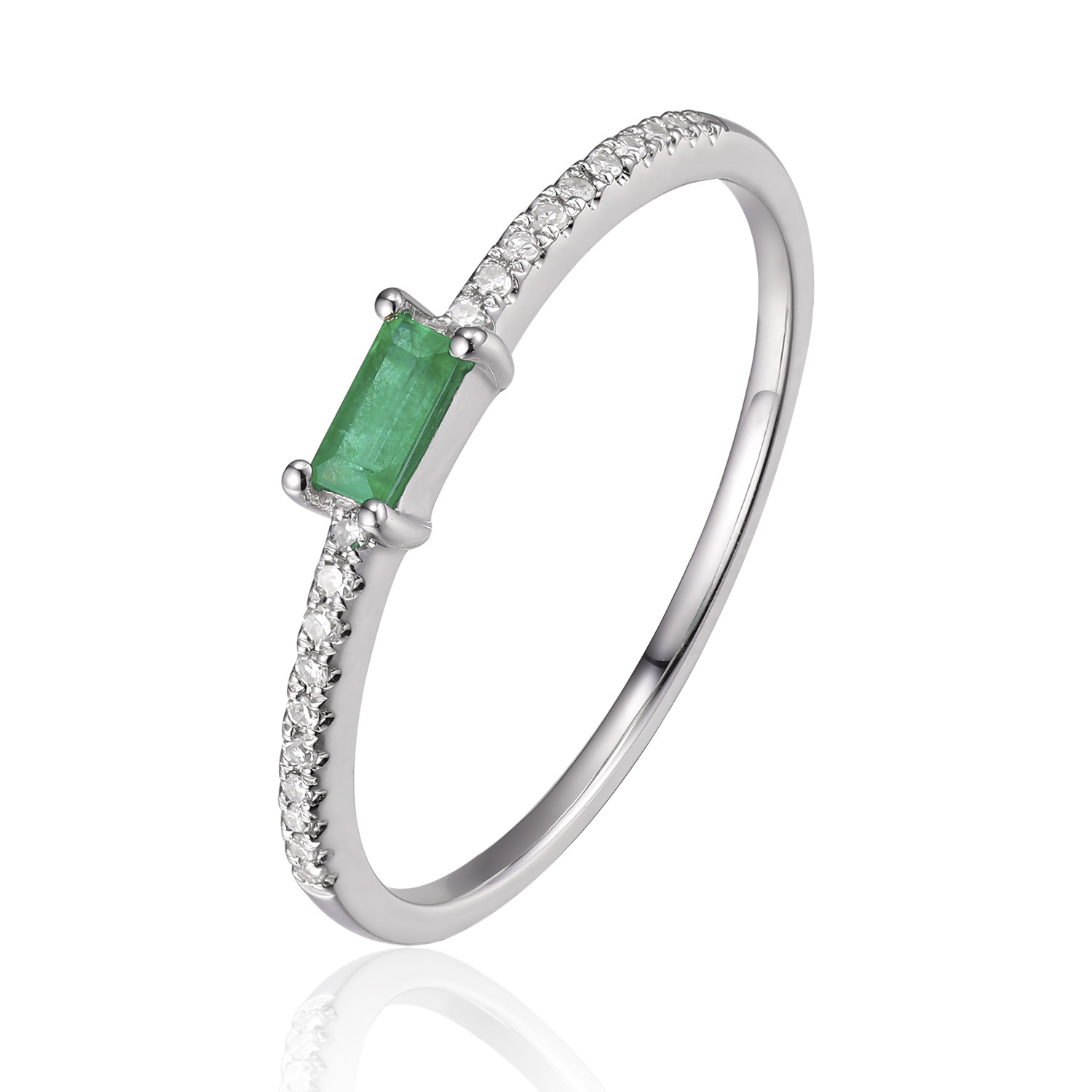 Emerald and Diamond Ring