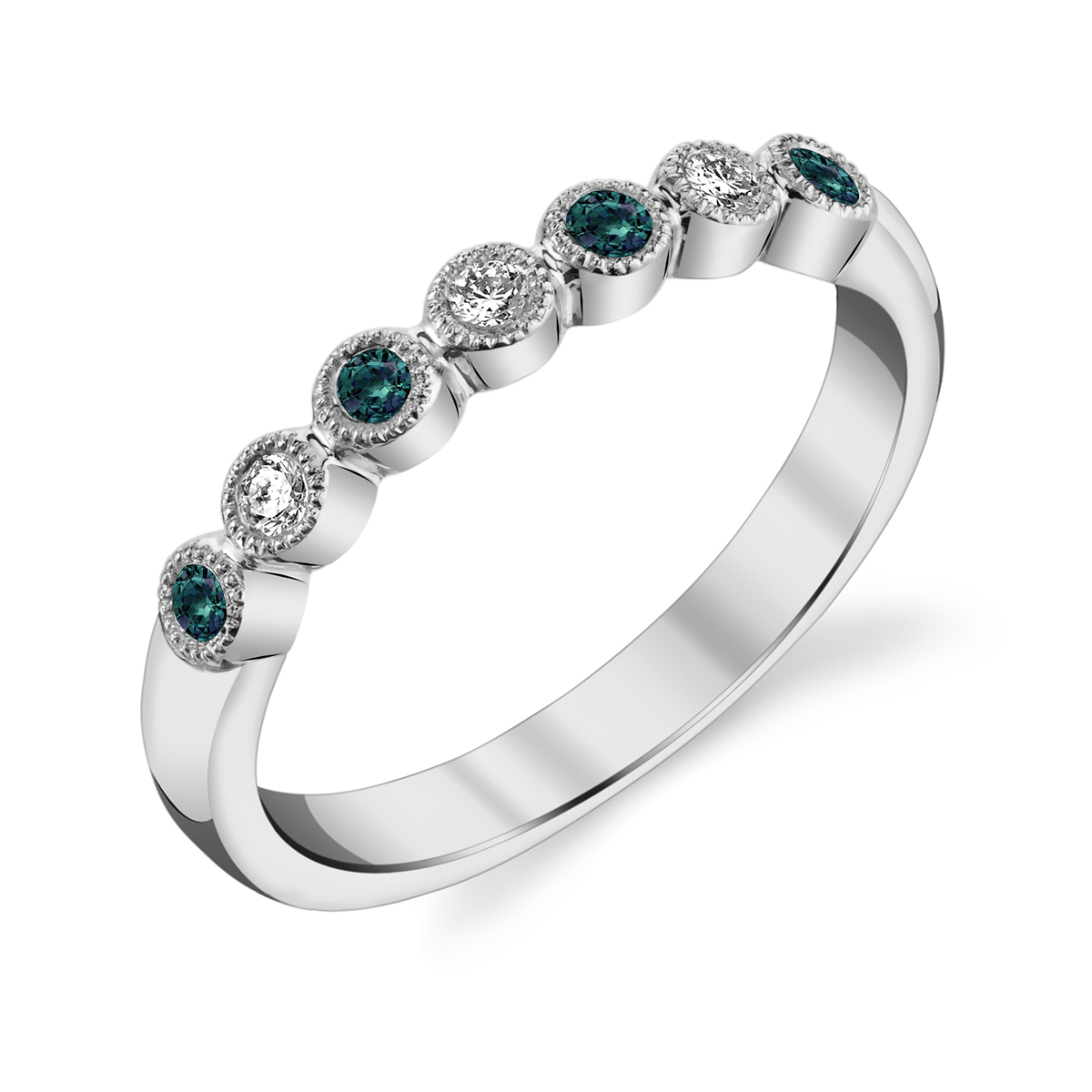 Alexandrite and Diamond Ring