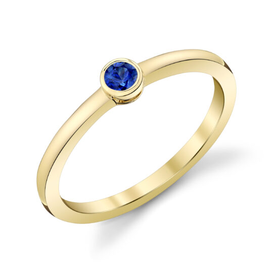 Sapphire Bezel Ring
