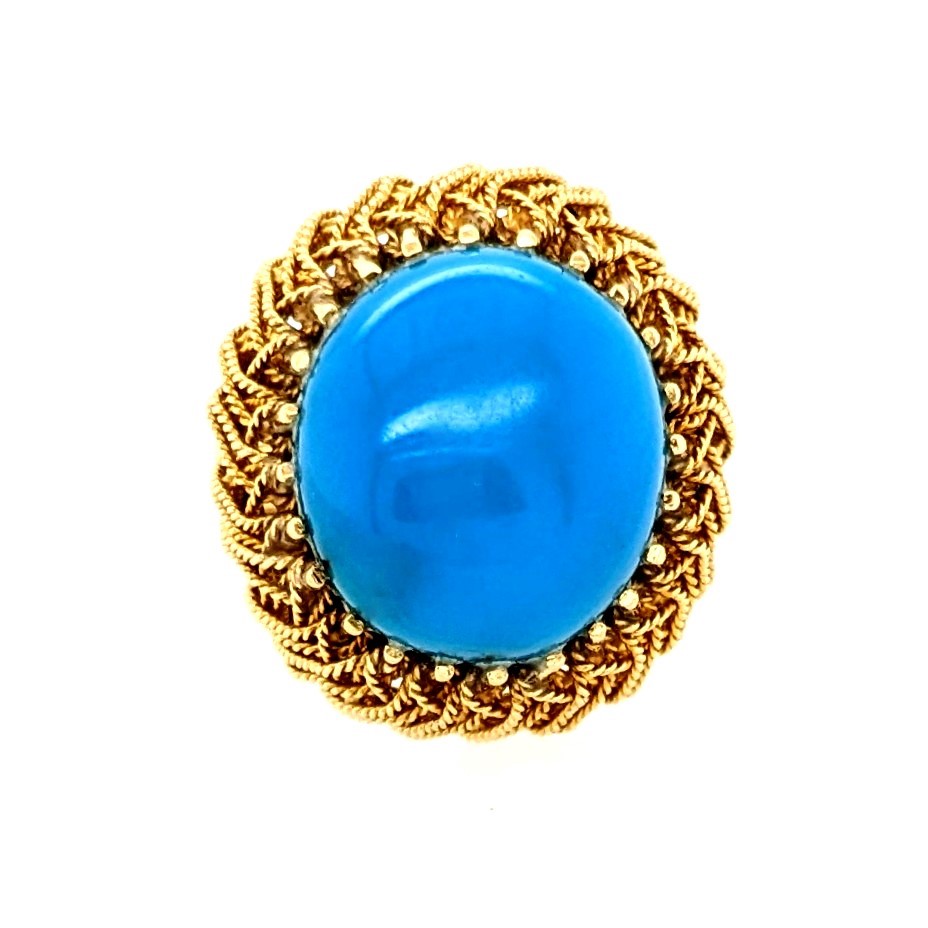 Imitation Turqouise Ring