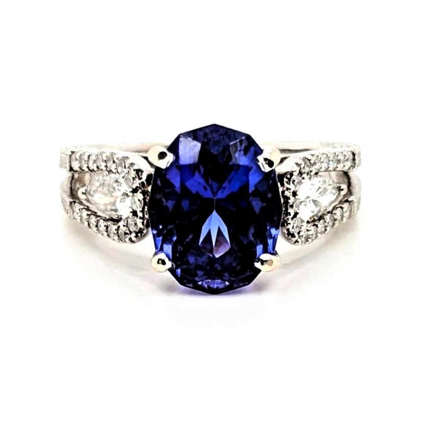 Tanzanite and Diamond Ring
