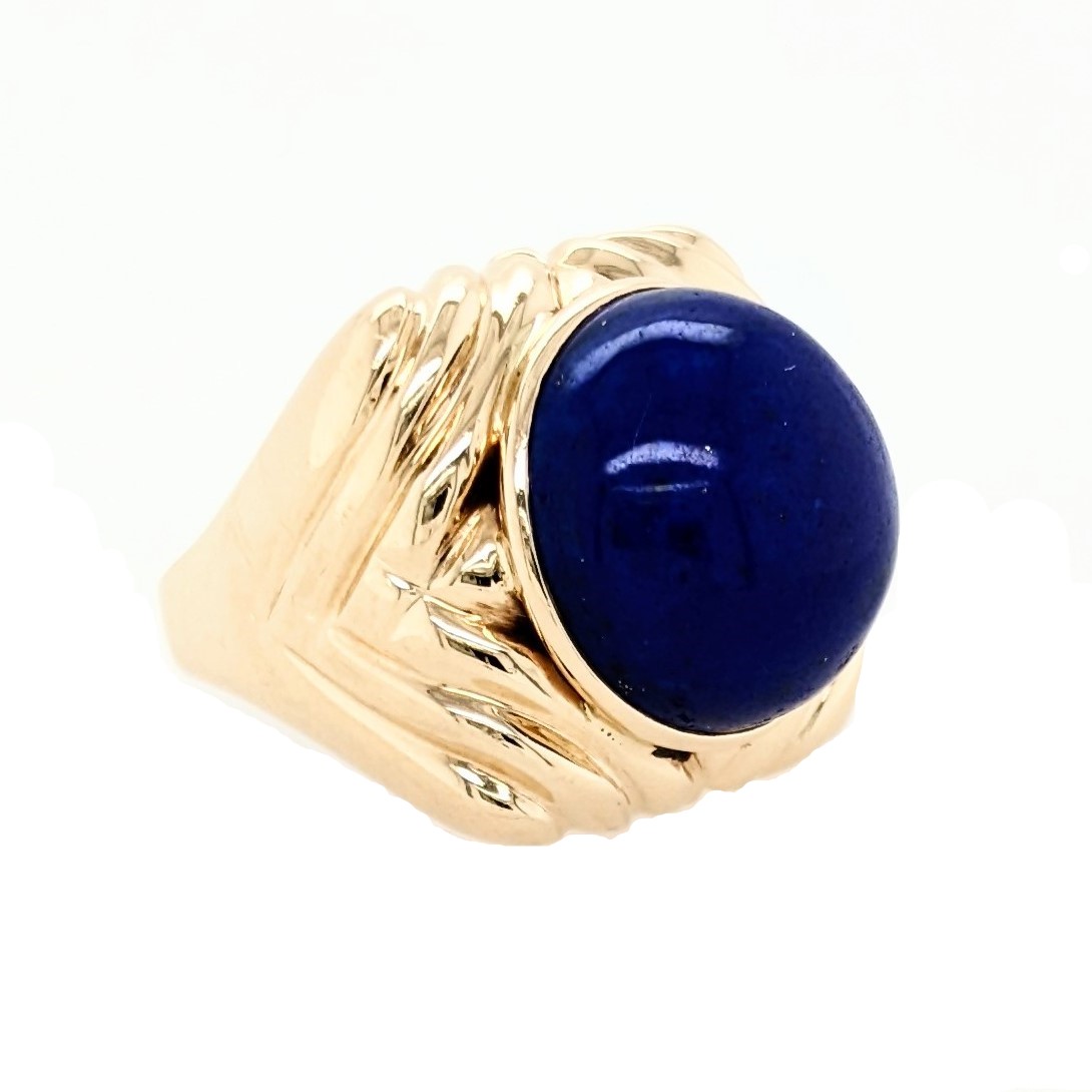 Lapis Wide Ring