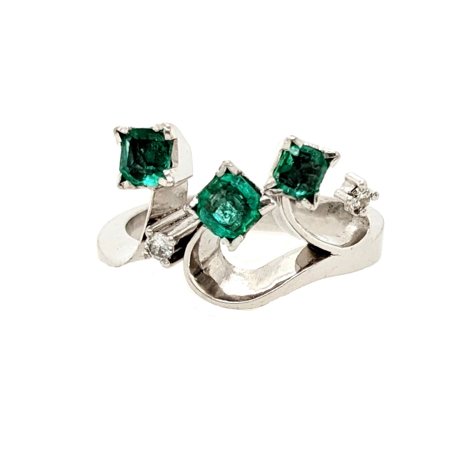 Emerald and Diamond Ring