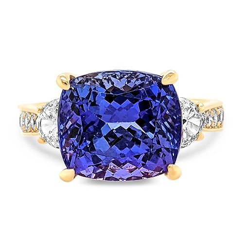 Tanzanite and Diamond Ring