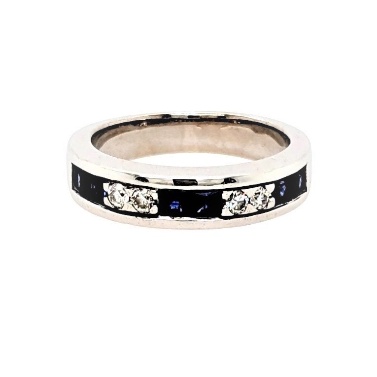 Sapphire and Diamond Band