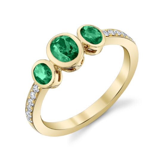 Emerald and Diamond Ring