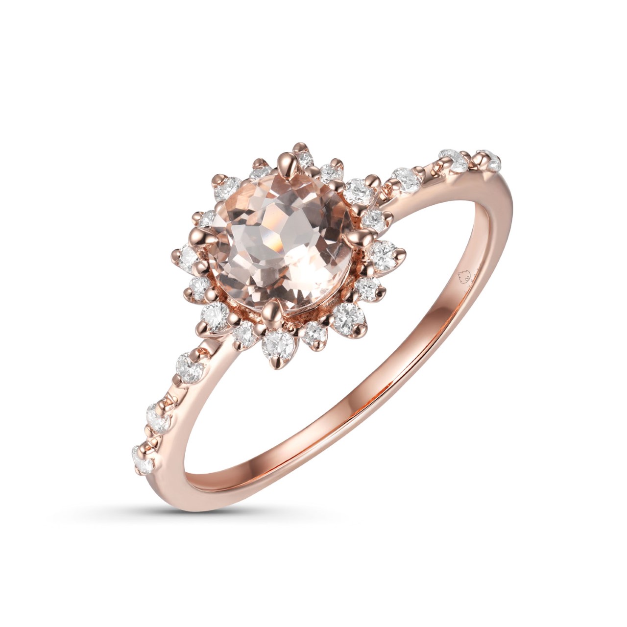 Morganite and Diamond Ring