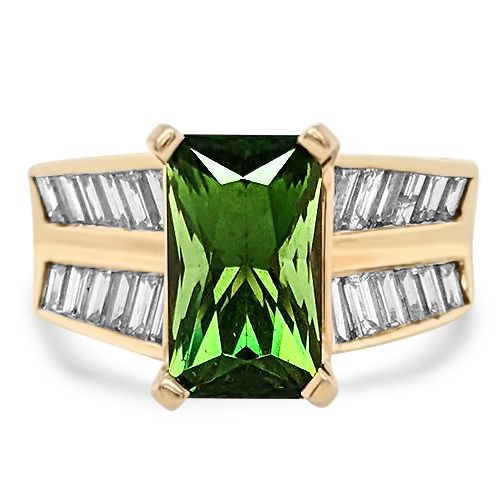 Green Tourmaline Ring