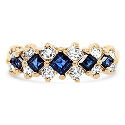 Sapphire and Diamond Band